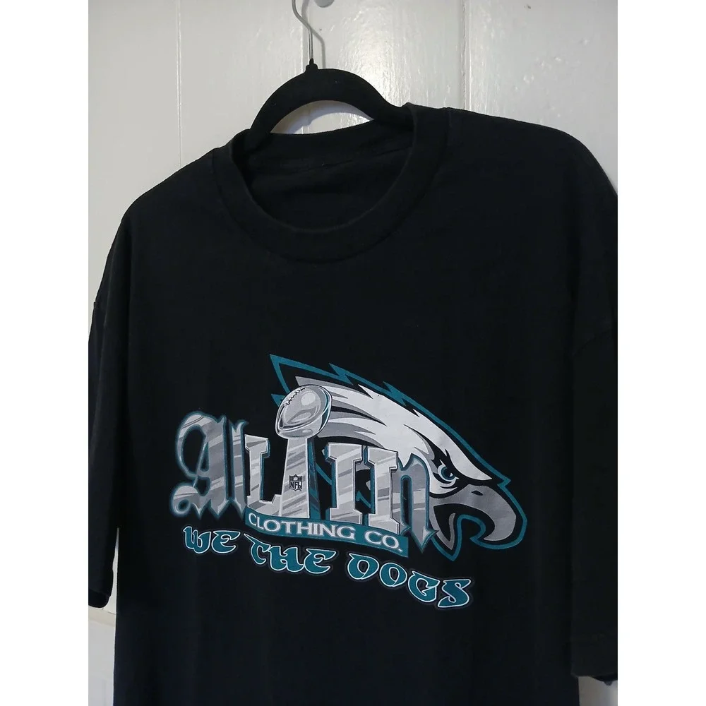 Philadelphia Eagles Super Bowl 52 Shirt Men's XL Black Hawaii ALL IN Clothing